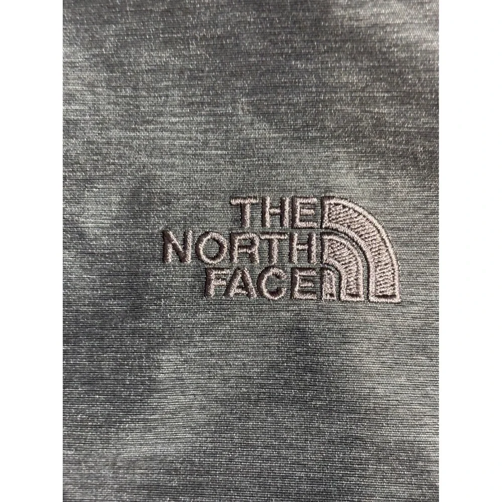 The North Face HyVent Rain Jacket Grey Heathered Waterproof Hooded Shell Mens